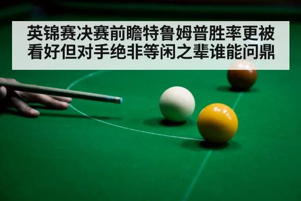 英锦赛决赛前瞻特鲁姆普胜率更被看好但对手绝非等闲之辈谁能问鼎